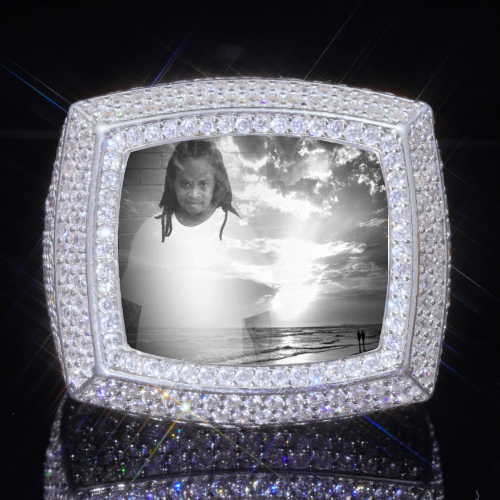 3D CUSTOM PICTURE ICED RING