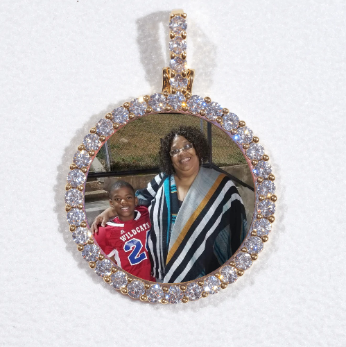 3D CIRCLE CUSTOM PICTURE PENDANT SMALL SIZE