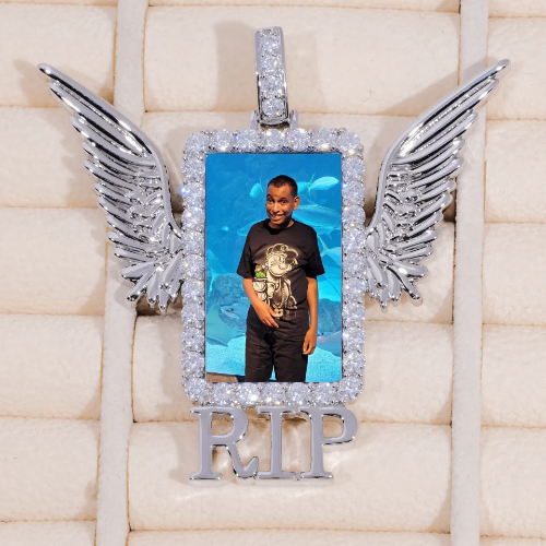 RIP WING 3D CUSTOM PICTURE PENDANT
