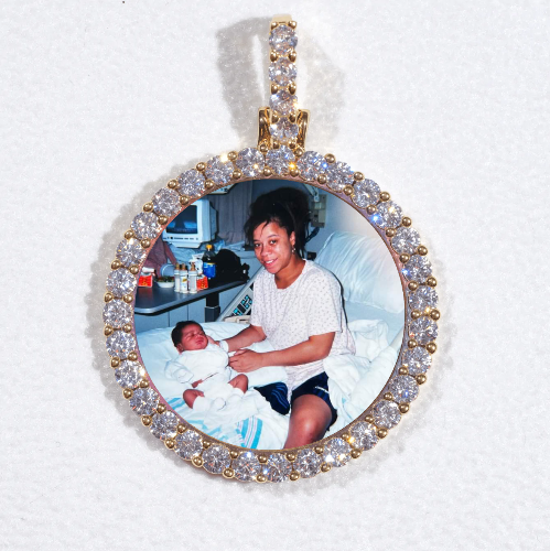 3D CIRCLE CUSTOM PICTURE PENDANT SMALL SIZE