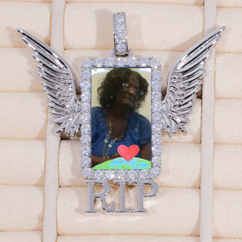 RIP WING 3D CUSTOM PICTURE PENDANT