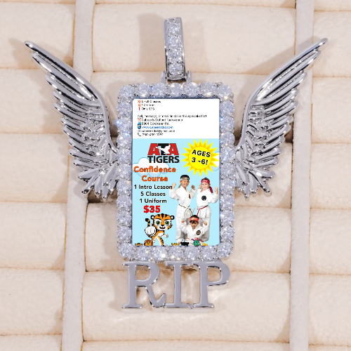 RIP WING 3D CUSTOM PICTURE PENDANT