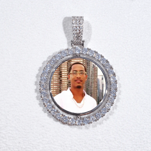 3D Spinning 2-Faced Custom Picture Pendant