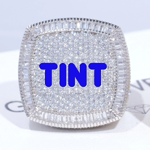 CUSTOM LETTER 3D ICED RING