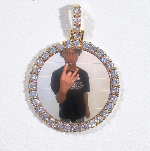 3D CIRCLE CUSTOM PICTURE PENDANT SMALL SIZE