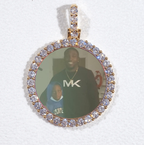 3D CIRCLE CUSTOM PICTURE PENDANT SMALL SIZE