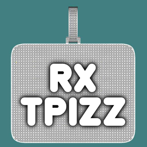CUSTOM LETTER NECKLACE 3D BIG SQUARE