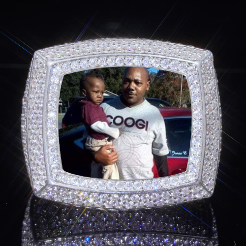 3D CUSTOM PICTURE ICED RING
