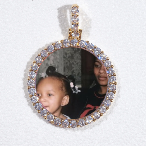 3D CIRCLE CUSTOM PICTURE PENDANT SMALL SIZE