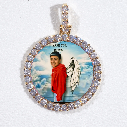 3D CIRCLE CUSTOM PICTURE PENDANT SMALL SIZE
