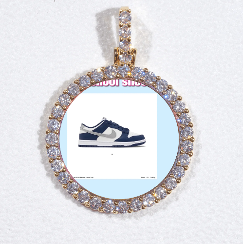 3D CIRCLE CUSTOM PICTURE PENDANT SMALL SIZE