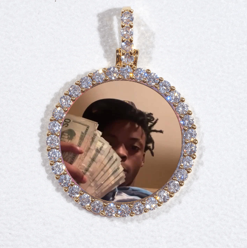 3D CIRCLE CUSTOM PICTURE PENDANT SMALL SIZE