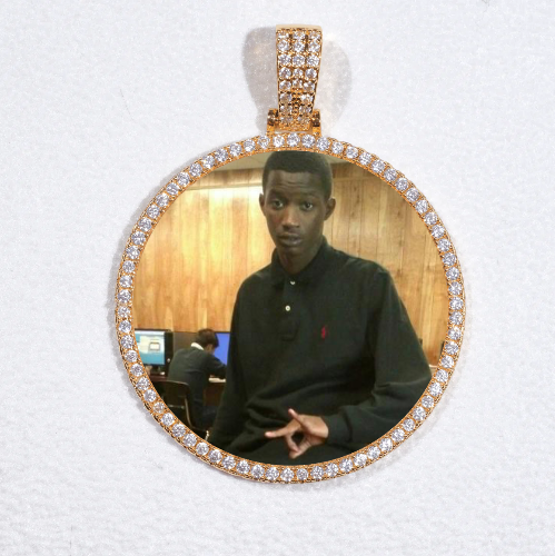 MEDIUM 3D CIRCLE CUSTOM PICTURE PENDANT