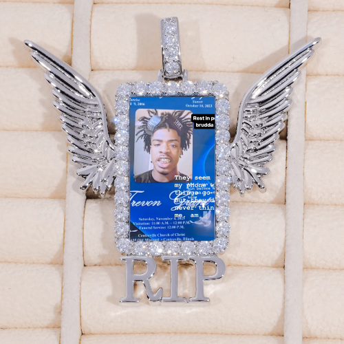 RIP WING 3D CUSTOM PICTURE PENDANT