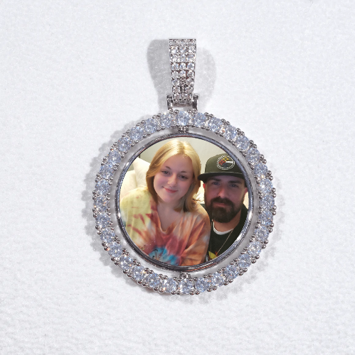 3D Spinning 2-Faced Custom Picture Pendant