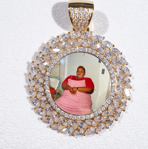 Large 3D Wheat Ear Custom Picture Pendant