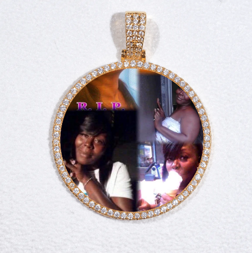 MEDIUM 3D CIRCLE CUSTOM PICTURE PENDANT