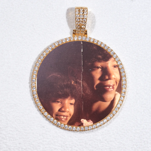 MEDIUM 3D CIRCLE CUSTOM PICTURE PENDANT