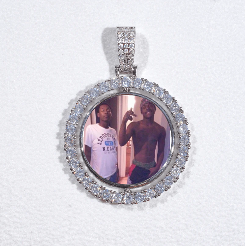 3D Spinning 2-Faced Custom Picture Pendant