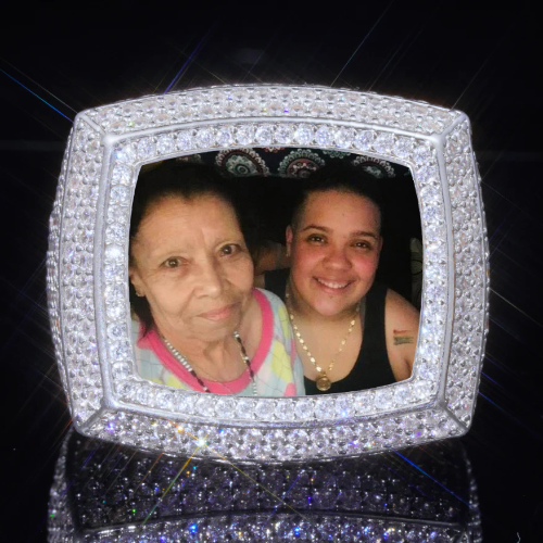 3D CUSTOM PICTURE ICED RING