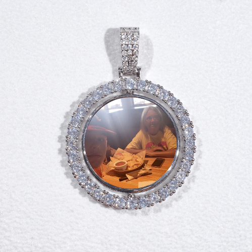 3D Spinning 2-Faced Custom Picture Pendant