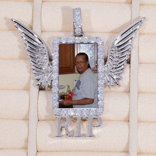 RIP WING 3D CUSTOM PICTURE PENDANT