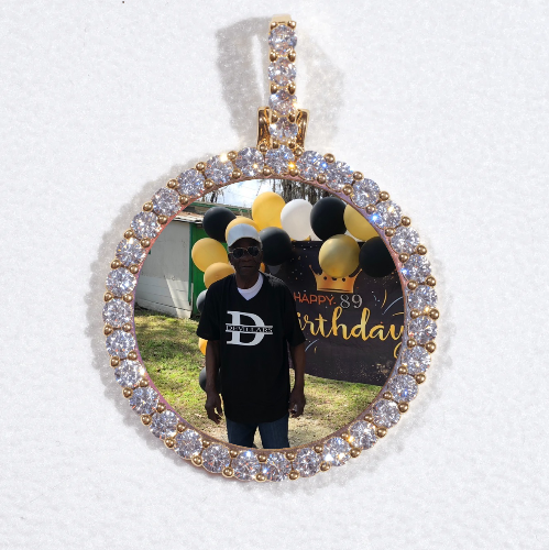 3D CIRCLE CUSTOM PICTURE PENDANT SMALL SIZE