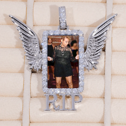 RIP WING 3D CUSTOM PICTURE PENDANT