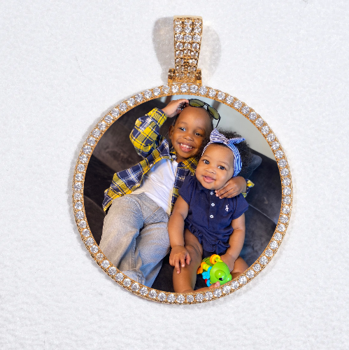 MEDIUM 3D CIRCLE CUSTOM PICTURE PENDANT