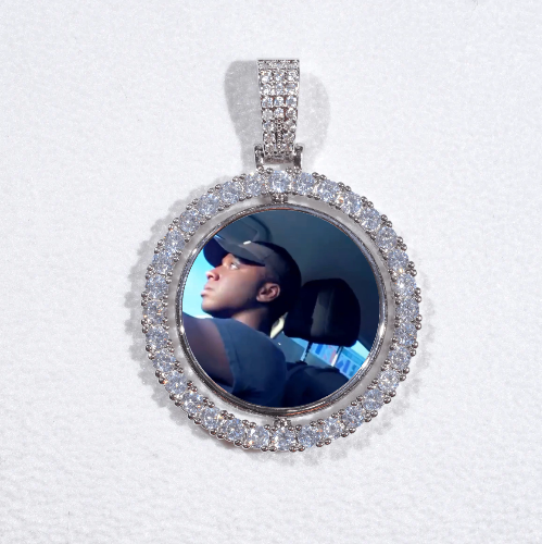3D Spinning 2-Faced Custom Picture Pendant