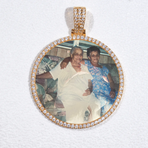 MEDIUM 3D CIRCLE CUSTOM PICTURE PENDANT
