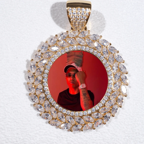 Large 3D Wheat Ear Custom Picture Pendant