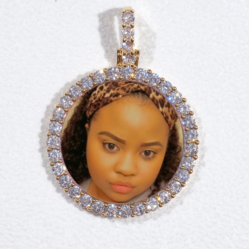 3D CIRCLE CUSTOM PICTURE PENDANT SMALL SIZE