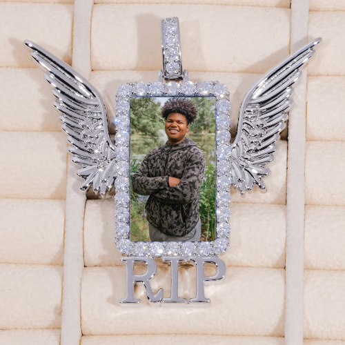 RIP WING 3D CUSTOM PICTURE PENDANT