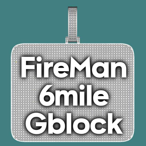 CUSTOM LETTER NECKLACE 3D BIG SQUARE