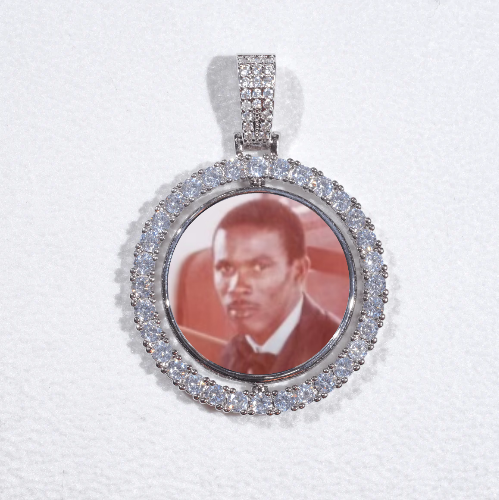 3D Spinning 2-Faced Custom Picture Pendant