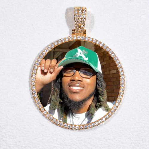 MEDIUM 3D CIRCLE CUSTOM PICTURE PENDANT