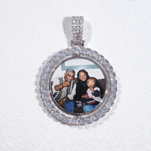 3D Spinning 2-Faced Custom Picture Pendant