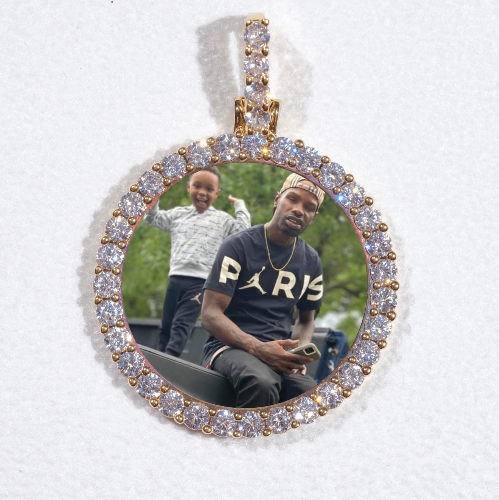 3D CIRCLE CUSTOM PICTURE PENDANT SMALL SIZE