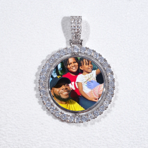 3D Spinning 2-Faced Custom Picture Pendant