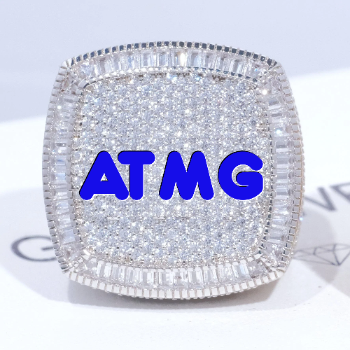 CUSTOM LETTER 3D ICED RING