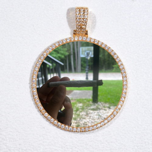 MEDIUM 3D CIRCLE CUSTOM PICTURE PENDANT
