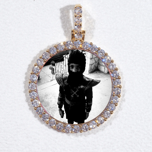 3D CIRCLE CUSTOM PICTURE PENDANT SMALL SIZE