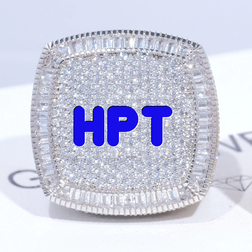 CUSTOM LETTER 3D ICED RING