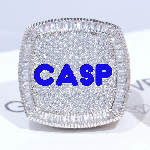 CUSTOM LETTER 3D ICED RING
