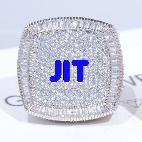 CUSTOM LETTER 3D ICED RING