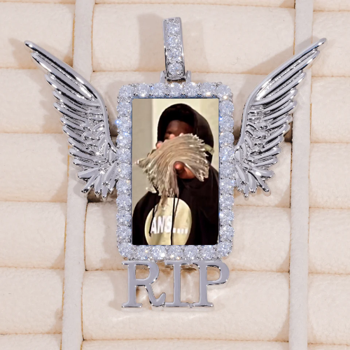 RIP WING 3D CUSTOM PICTURE PENDANT