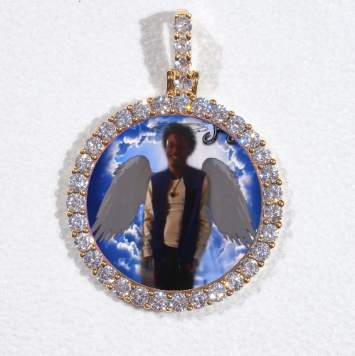 3D CIRCLE CUSTOM PICTURE PENDANT SMALL SIZE
