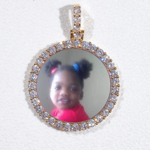 3D CIRCLE CUSTOM PICTURE PENDANT SMALL SIZE