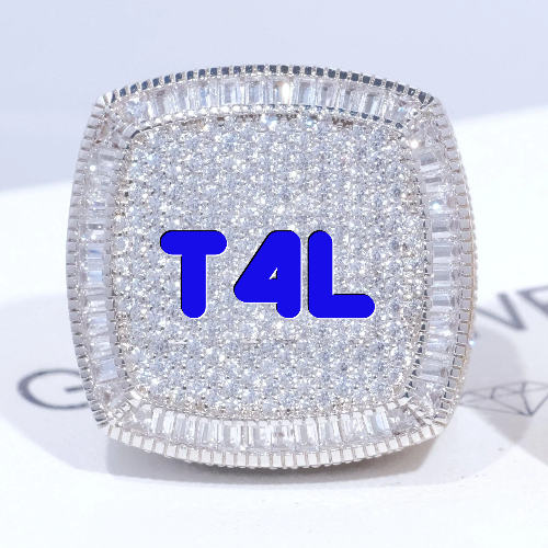 CUSTOM LETTER 3D ICED RING